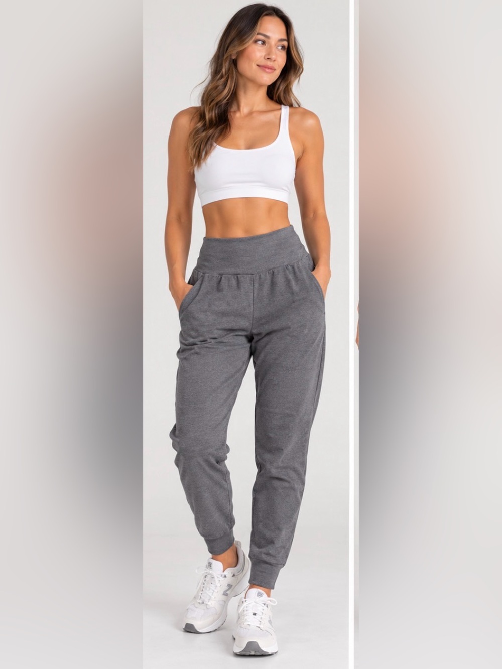 Old Navy Active Powersoft High Rise Leggings Go Dry Gray Size Medium NWT